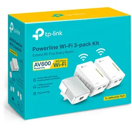 TP-Link AV500 WLAN Powerline Extender TL-WPA4220T Network Kit 500 Mbps 3 Adapter