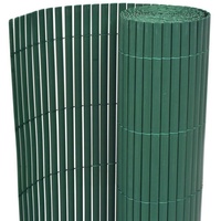 vidaXL PVC Doppelseitig Gartenzaun 90 x 300 cm grün
