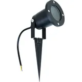 EDO Außenleuchte Gartenstrahler mit Erdspieß HORTUS BLACK IP65 GU10 schwarz EDO777112 EDO