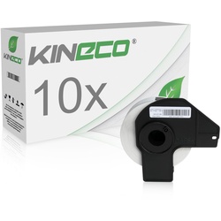 10x Etiketten kompatibel zu Brother DK-11204, 17mm x 54mm