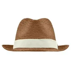 Sommerhut Urban MB6597, nougat/weiß, Größe S/M - nougat/weiß - S