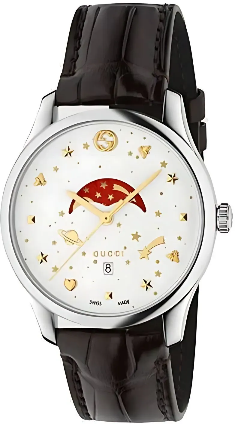 Gucci G-Timeless Herrenuhr aus Edelstahl Model YA126325
