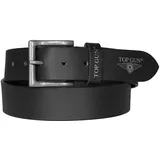 Top Gun Ledergürtel schwarz 95
