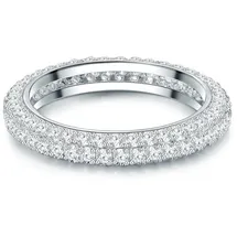 Trilani Ring Sterling Silber Zirkonia in silber | Gr.: 52