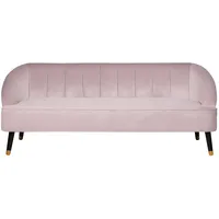 Beliani Beliani, Sofa Samtstoff rosa Alsvag