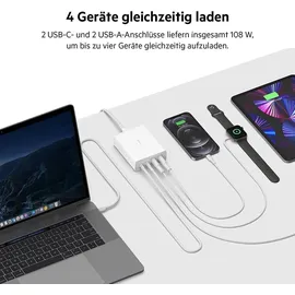 Belkin BoostCharge Pro 4-Port-GaN-Ladegerät 108W