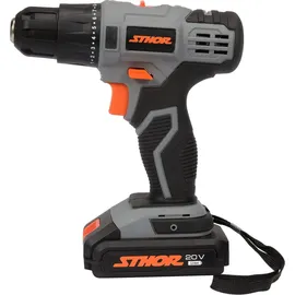 STHOR Akku-Bohrschrauber 20V inkl. 2 x 2,0 Ah + Ladegerät