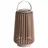 Dehner Laterne Kunststoff, Metall Ø 18 cm x 37 cm inkl. USB-C Kabel Taupe