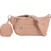 Samantha look Gürteltasche echt Leder, Made in rosa