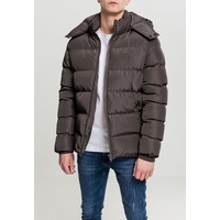 URBAN CLASSICS Herren Hooded Puffer Jacket with Quilted Interior Jacke, Black, 3XL