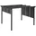 Outsunny Pavillon ca. 3,5 x 3 m Pergola, Terassenüberdachung mit Seitenwand