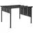 Outsunny Pavillon ca. 3,5 x 3 m Pergola, Terassenüberdachung mit Seitenwand