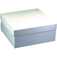 Papstar Tortenkarton eckig 10 St. 30 cm x 30 cm x 13 cm Weiß