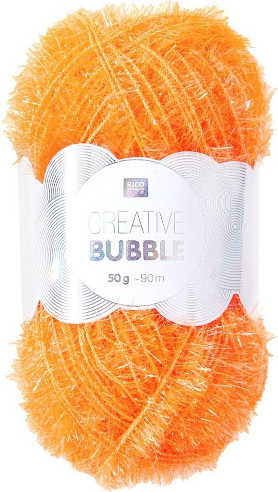 Rico Design Creative Bubble Bastelgarn, 50 g Lauflänge 90 m orange VBS Hobby