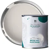 MissPompadour abwaschbare Wandfarbe Beige mit Kaschmir 1L - hohe Deckkraft & Ergiebigkeit - matte, scheuerbeständige Innenfarbe - geruchsarm, wasserbasiert, atmungsaktiv - Die Nützliche