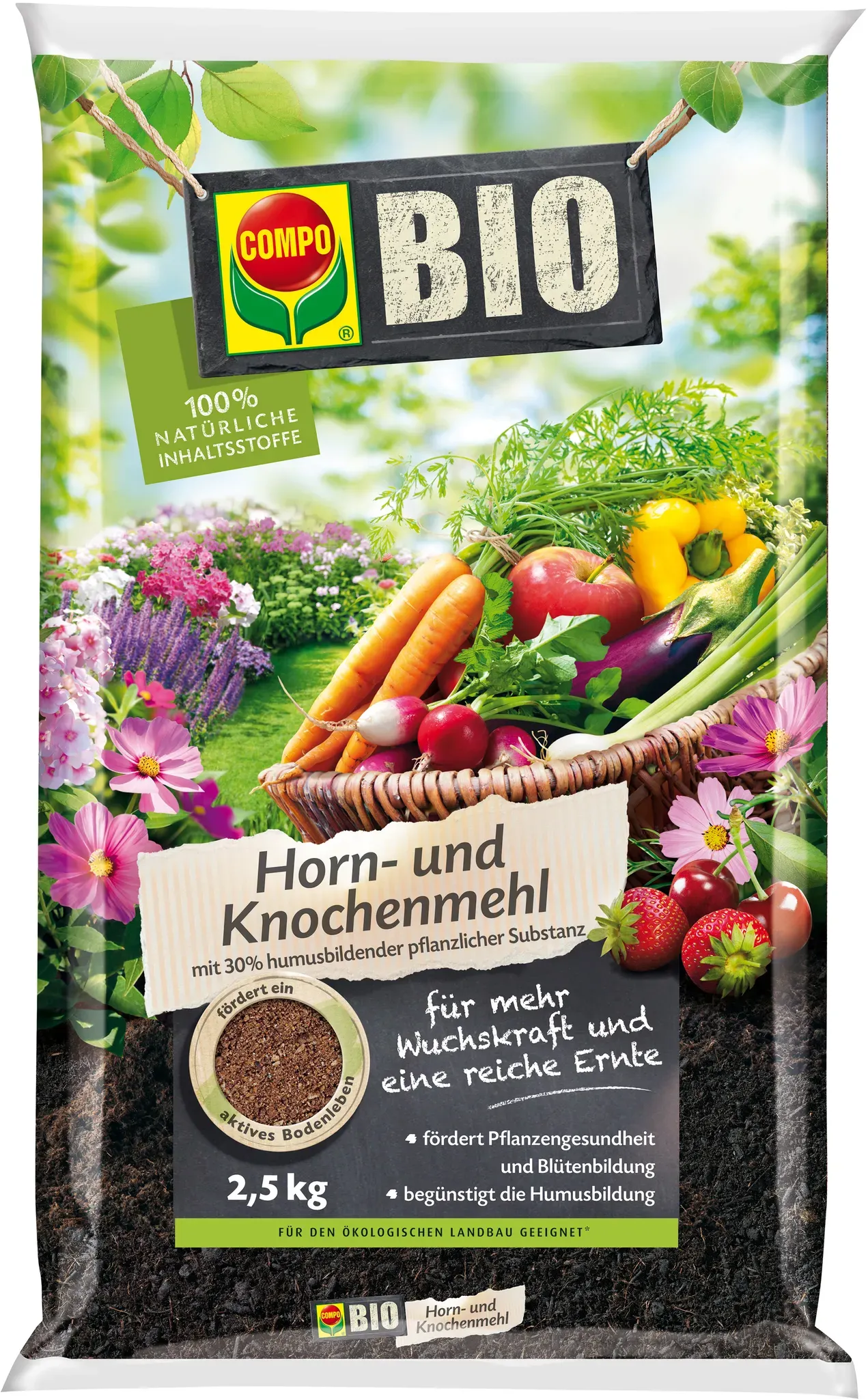 compo bio horn- und knochenmehl 2,5 kg