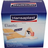 Hansaplast Elastic Pflaster 5 m x 6 cm Family