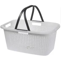 Storage Solutions Wäschekorb mit Henkeln, Kunststoff, 60 40 26