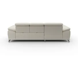 sit&more Ecksofa »Cabrio L-Form, mit Sitztiefenverstellung, Arm- und Kopfteilverstellung«, 2 Nierenkissen, Federkern, optional Bettfunktion und Stauraum