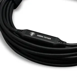 cobratether USB-C auf USB-C 10 m Schwarz