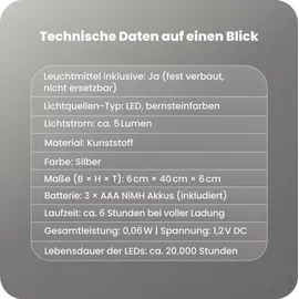 Star Trading LED Solar Fackel Olympus 3er Set silber