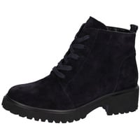 WALDLÄUFER Schnürboots »H-LUISE«, Stiefelette, Blockabsatz, in bequemer Schuhweite G (= weit), Gr. 8 (42), nachtblau, , 59026130-8