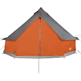 vidaXL Tipi-Familienzelt 8 Personen Grau/Orange