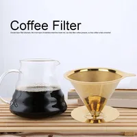 Goldene Edelstahl-Kaffeemasche Kaffeefilter Kaffeefilter Kaffeefilter