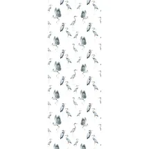 Queence Vinyltapete Nela 90x300 cm 0,9 m2 weiß 34193