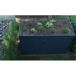 Reinkedesign Fahrradgarage Typ-FW für 3 Fahrräder Aluminium Anthrazit