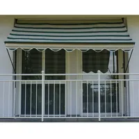 Angerer Klemmmarkise Exklusiv 350 cm beige/dunkelgrün