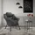 ML-Design Relaxsessel Baumwolle 97 x 95 x 82 cm Anthrazit ergonomisch