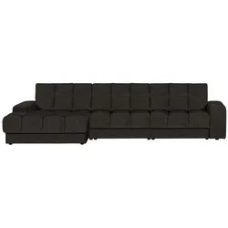 Chaiselongue Date aus Webstoff Links, Anthrazit