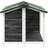 vidaXL Hundehütte Grau 96x87x80,5 cm Massivholz Kiefer