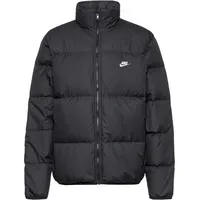 Nike CLUB PUFFER Steppjacke Herren in black-white, Größe M - schwarz