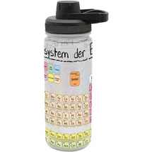 Geda Labels Trinkflasche Periodensystem Schwarz 0,7 l