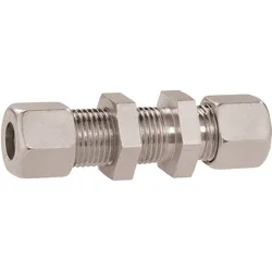 Gerade Schottverschraubung RVS10 - Durchgang für 10mm Gasrohre