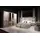 JV Möbel Elegantes graues Schlafzimmer-Set aus Holz mit modernem Design