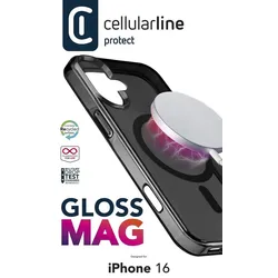Gloss MagSafe Cover für Apple iPhone 16  (Schwarz) (Versandkostenfrei)