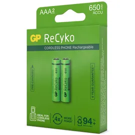 GP NiMH 650 mAh DECT 1,2V 2 Stück