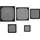 InLine Lüftergitter, Aluminium Filter, 92x92mm, schwarz