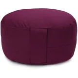 yogabox Glückssitz® Yogakissen Oval D - aubergine 30 x 23 15,0 cm 1 St