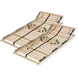 Sleepneo Lattenrost, Buche, Holz, 7-Zonen, 180x200 cm, Hergestellt in Deutschland, Blauer Engel, TÜV Süd, verstellbar, Federholzleisten verleimt, Federleisten mit Duokappen, individuelle Liegehärteeinstellung, Mittelgurt, Schlafzimmer, Lattenroste