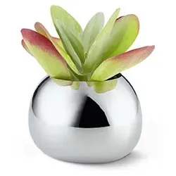 Bella Vase silber Ø 16 cm, Höhe 12 cm