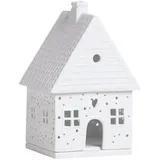 räder Teelichthalter Lichthaus Lebkuchenhaus Weiß