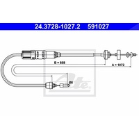 ATE Kupplungsseil für Renault Espace III
