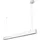 dotlux STYLEfree 1-flg. 117,6 cm rechteckig weiß opal Aluminium