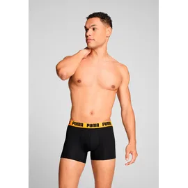 Puma Boxershorts 2er Pack Schwarz / Blau / Orange S