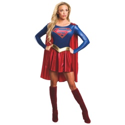 Rubie ́s Kostüm DC Supergirl, Die Superheldin von Krypton aus der Fernsehserie blau L