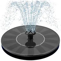 1,4 w Solar Schwimmender Brunnen, Unabhängige Pumpe, 6 Sprühdüsen, Durchfluss 150 l/h, Sprühhöhe 50 cm, Dekoratives Wasser Für Garten, Vogelbad, Teich Und Pool